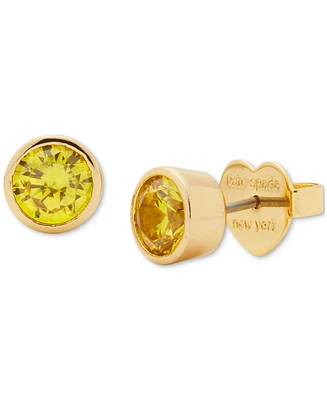 kate spade new york Gold-Tone Bubbly Bezel Stud Earrings