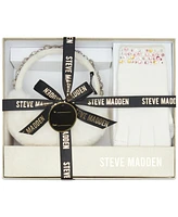 Steve Madden Women's 2-Pc. Bedazzled Gems Earmuffs & Gloves Boxed Gift Set