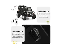 Sugift 12V Kids Remote Control Electric Ride On Truck Car with Lights and Music