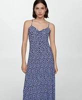 Mango Women's Printed Long Dress