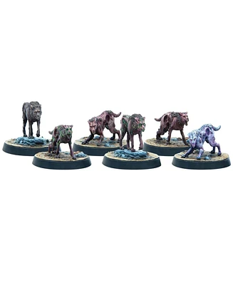 Modiphius Wasteland Warfare Creatures Mongrel Scavenging Pack Figures