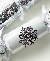 Glitzhome 6PK 2''D X 12.00''H Christmas Snowflake Party Cracker