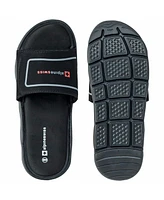 Alpine Swiss Men's Gabe Men Slide Sandals Shock-absorbing Foam Insole for Arch Support Adjustable Strap Athletic Anti-Slip Traction Eva O