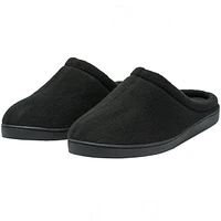 Alpine Swiss Mens Memory Foam Fleece Clog Slippers Wide Warm Slip On House Shoes
