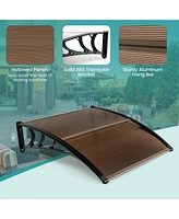 40'' x 40'' Patio Awning Canopy Outdoor Window Door Overhang Rain Snow Protection