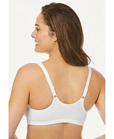 Comfort Choice Women's Front Hook Wireless Breathe Bra