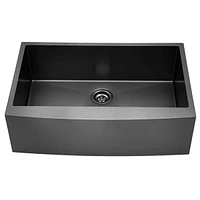 30 Inch Farmhouse Kitchen Sink, 16 Guage Stainless Steel Single Bowl Sink With Bottom Grid