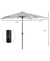 Illuminating Solar Patio Umbrella Shade and Light in One