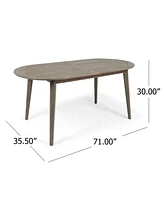 Simplie Fun Enticing Acacia Wood Outdoor Dining Table Elegance and Durability for Your Outdoor Gatherings