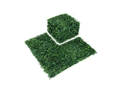 Slickblue 12 Pieces Artificial Boxwood Panels for Wedding Decor Fence Backdrop