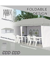 Spacious Party Tent 18 Person Canopy for Weddings or Barbecues