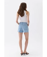 Nocturne Women's Dart Detailed Denim Shorts