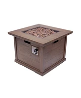 Stunning Square Mgo Fire Pit Table for Outdoor Gatherings