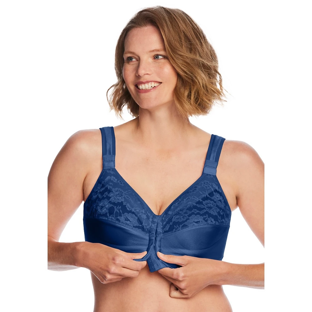 Comfort Choice Women's Easy Enhancer Front Close Wireless Posture Bra