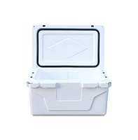 Simplie Fun White Outdoor Camping Picnic Fishing Portable Cooler 65Qt Portable Insulated Cooler Box