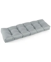 Slickblue Indoor Outdoor Tufted Bench Cushion with Soft Pp Cotton