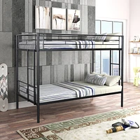 Streamdale Furniture Metal Twin over Twin Bunk Bed/ Heavy