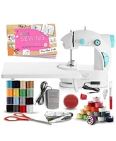 Clara Clark Mini Portable Sewing Machine & Complete Supplies Kit for Beginners and Kids