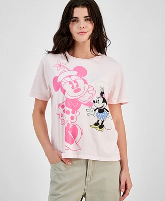 Disney Minnie Cute Graphic Crewneck T-Shirt