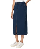 Jones New York Women's Denim Midi Pencil Skirt