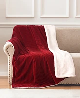 Thermasnug Chenille Sherpa Digital Electric Throw, 50" x 70"