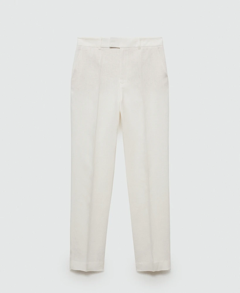 Mango Women's Linen Suit Pants