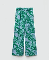 Mango Women's Bow Printed Pants