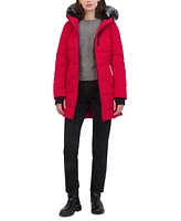 Nautica Women's Faux-Fur-Trim Hooded Puffer Coat