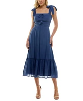 Trixxi Juniors' Tie-Strap Midi Dress