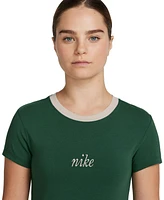 Nike Women's Sportswear Chill Knit Slim Cropped T-Shirt