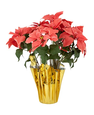 Northlight Dark Pink Artificial Christmas Poinsettia 20"