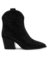 Betsey Johnson Women's Neil Rhinestone Western Booties