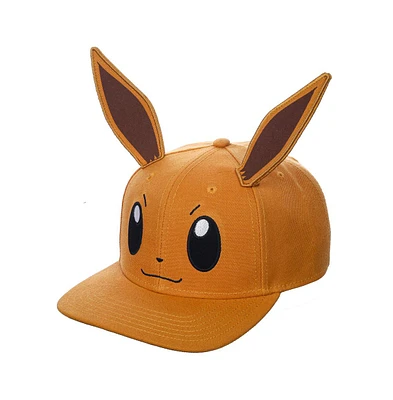 Pokemon Men's Eevee 3D Cosplay Pre-Curved Snapback Hat