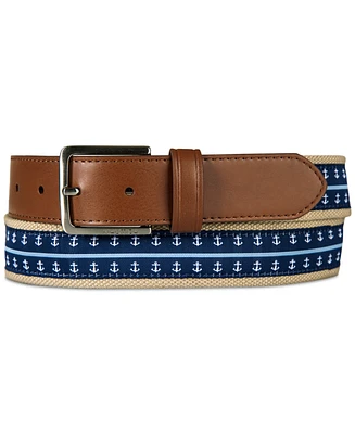 Nautica Men's Anchor Webbing Belt