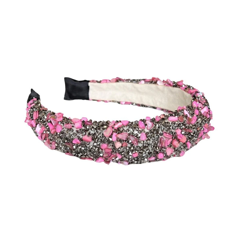 Headbands of Hope Women s All that Glitters Headband - Pink + Black