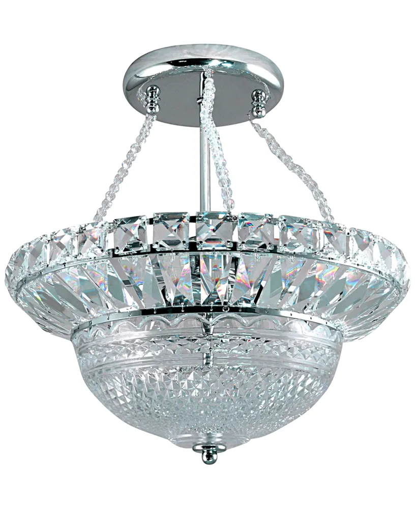 Dale Tiffany Crystal Hill Semi Flushmount