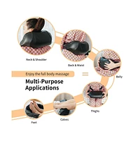 Slickblue Shiatsu Neck Massager with Heat and Deep Tissue 3D-Kneading-Black