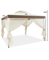Canopy Gazebo Tent Shelter Garden Lawn Patio with Mosquito Netting