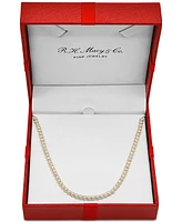 Diamond Bezel Adjustable 17" Tennis Necklace (2 ct. t.w.) 14k White Gold or Yellow Gold, Created for Macy's