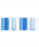 Tendertyme Baby Boys and Girls Stars 2 Pack Hooded Bath Towel Wash Cloth Set