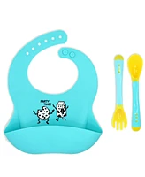 Jesse Lulu Teether Bibs and Silicone Bib Set