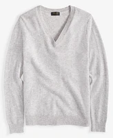 Charter Club 100% Cashmere Women's V-Neck Long-Sleeve Sweater, Regular & Petites, Created for Macy's