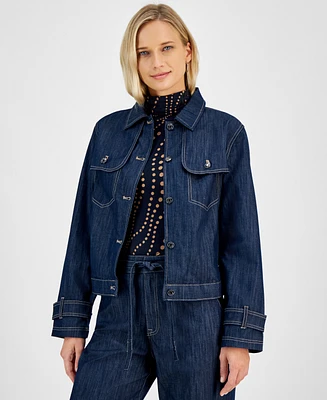 Tommy Hilfiger Women's Denim Trench Trucker Jacket