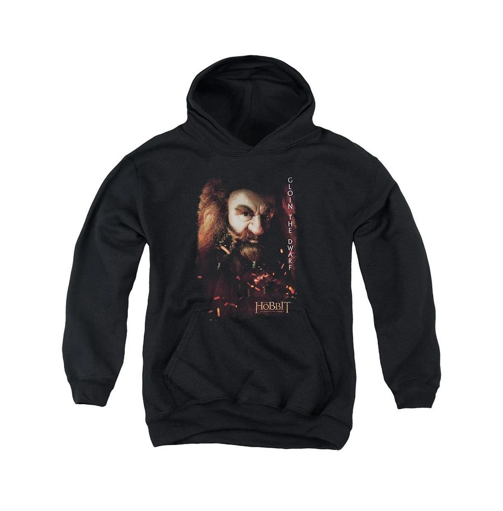 The Hobbit Boys Youth Gloin Poster Pull Over Hoodie / Hooded Sweatshirt