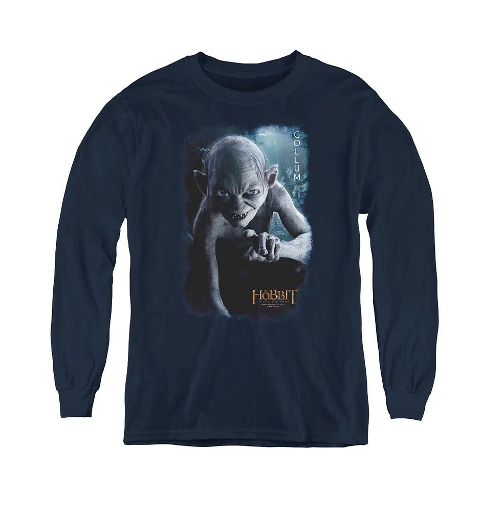 The Hobbit Boys Youth Gollum Poster Long Sleeve Sweatshirts