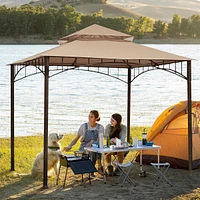Yescom 10.6'x10.6' Gazebo Top Replacement Fit for Brand_Model Summer Veranda Gazebo/L-GZ093PST/G-GZ093PST/TGZ093 2 Tier Outdoor Patio Dark Beige