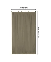 Yescom 54"x108" Outdoor Privacy Curtain Panel Tab Top UV30+ Patio Lanai Pergola Piece