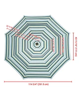3-Tier Patio Umbrella Replacement Canopy Market Table Top Pool Backyard