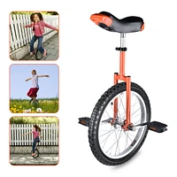 Yescom 18 In Wheel Outdoor Unicycle Skid-proof Tire Fitness Bicycle Balance Training for Adults Teenagers Kids