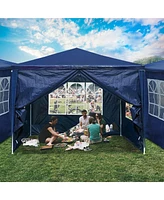 10'x10' Party Wedding Tent Canopy Outdoor Heavy Duty Gazebo Event w/ 4 Side Walls